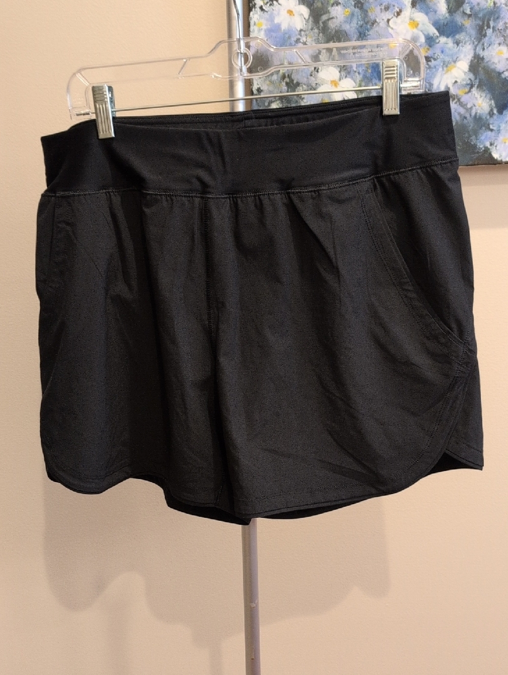 Lands' End Women's Black Swim Bottom With Pockets.